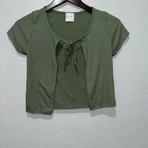 Women's Livi by Olivia Rae Olive Crop Top XS